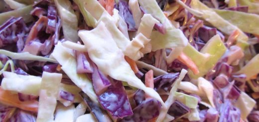 Red and Green Buttermilk Coleslaw