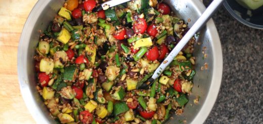 Wheatberry Salad with Grilled Vegetables