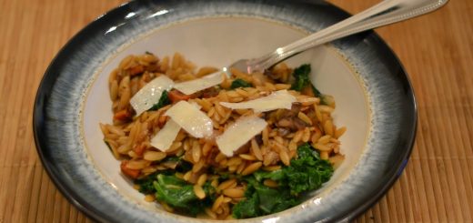 Orzo with Caramelized Fall Vegetables and Ginger