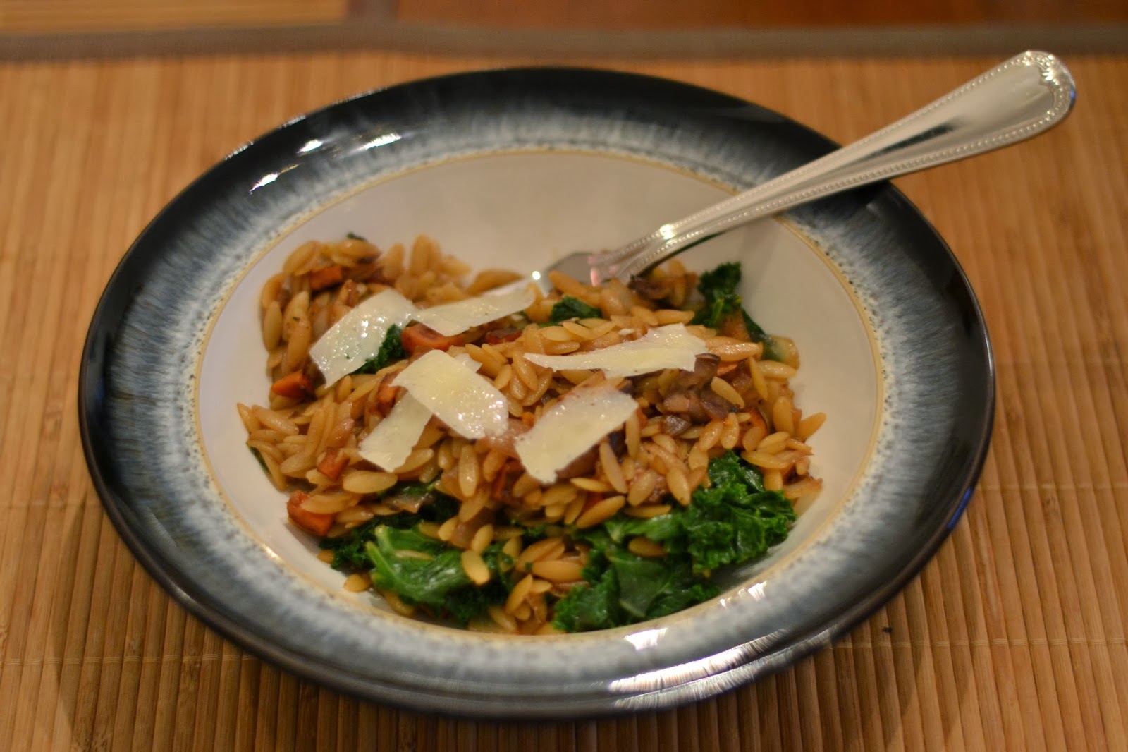 Orzo with Caramelized Fall Vegetables and Ginger