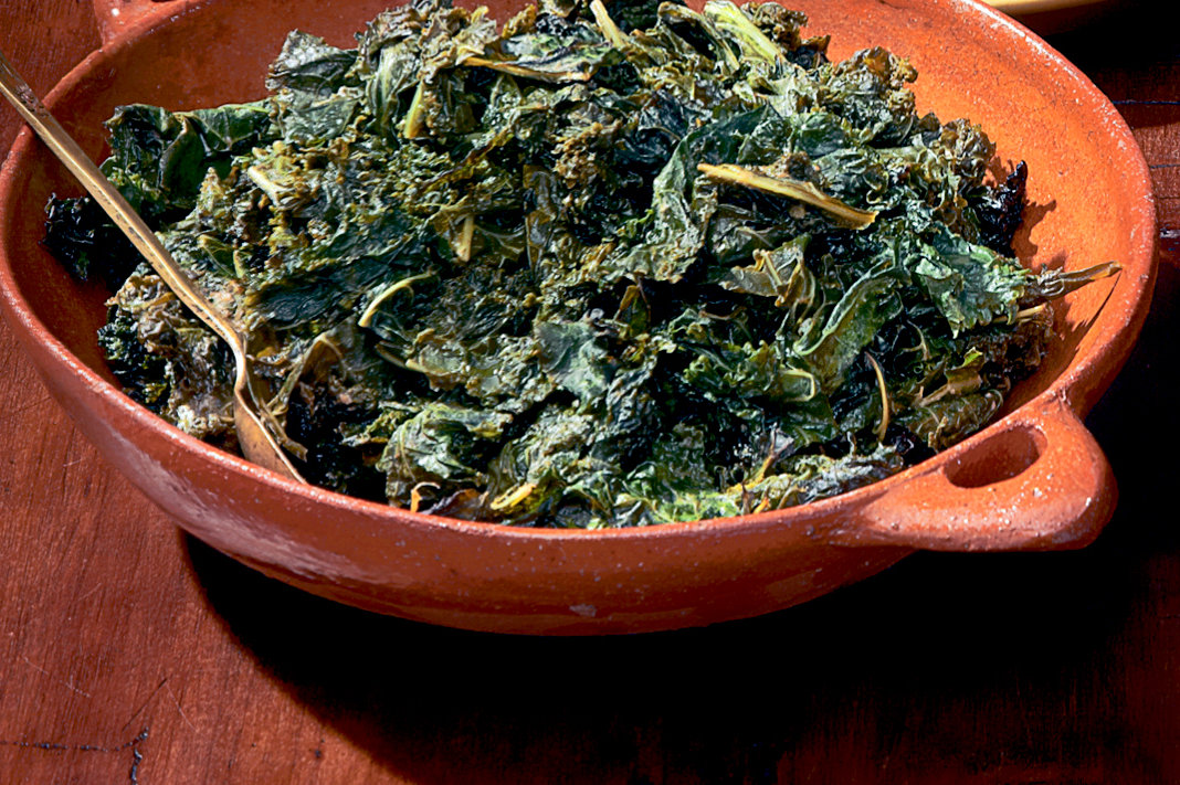 Grilled Coconut Kale