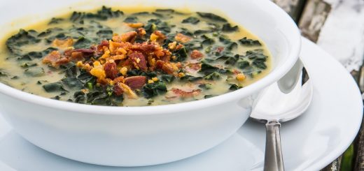 Acorn Squash Soup with Kale
