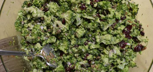 Broccoli Salad, with Cashews and Raisins
