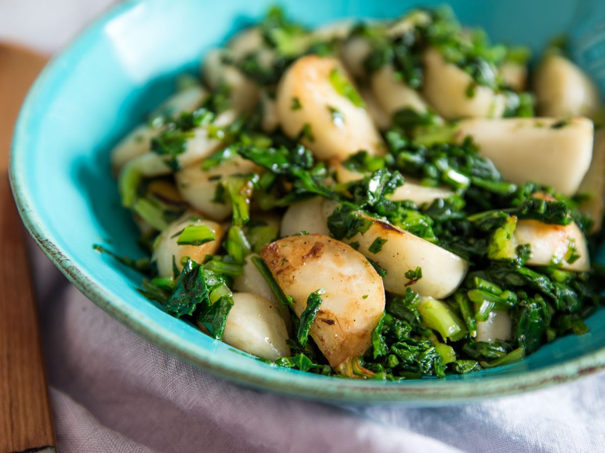 Sautéed Hakurei Turnips With Turnip Greens Westfield Area CSA