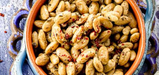 Fresh Cranberry Beans with Olive Oil and Garlic