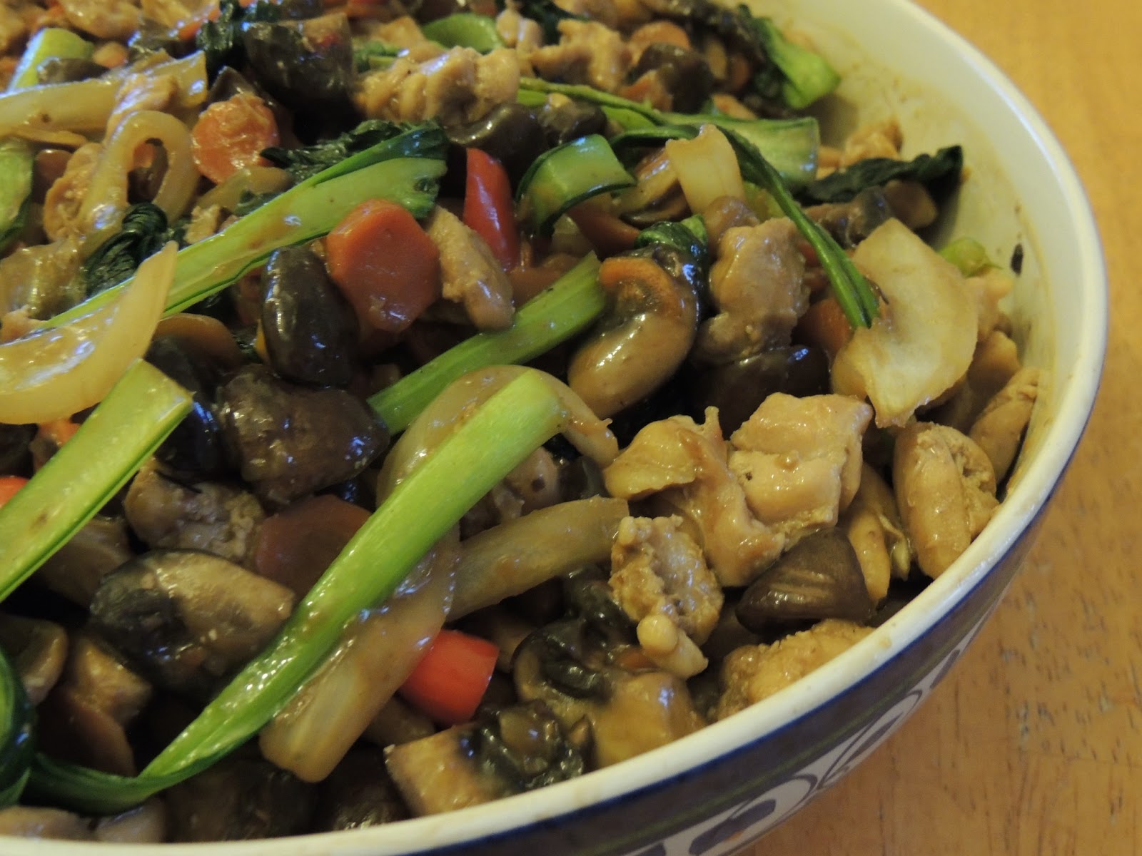 Stir Fry Chicken and Tatsoi