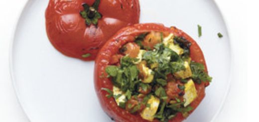 Stuffed Tomatoes with Tofu and Spinach