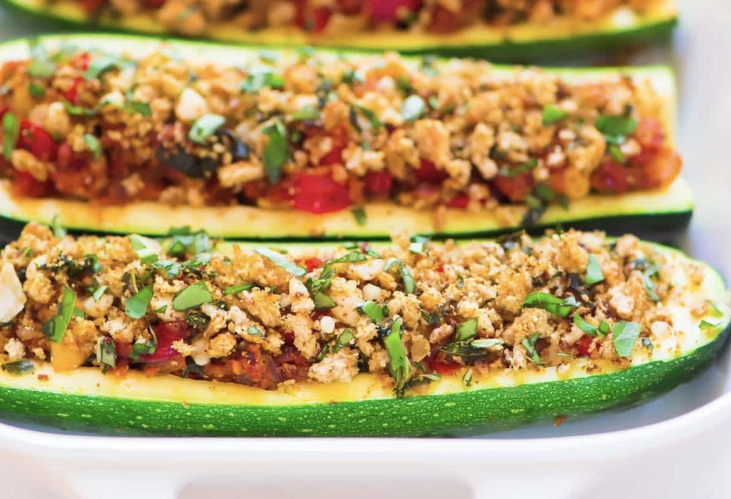 Stuffed Summer Squash