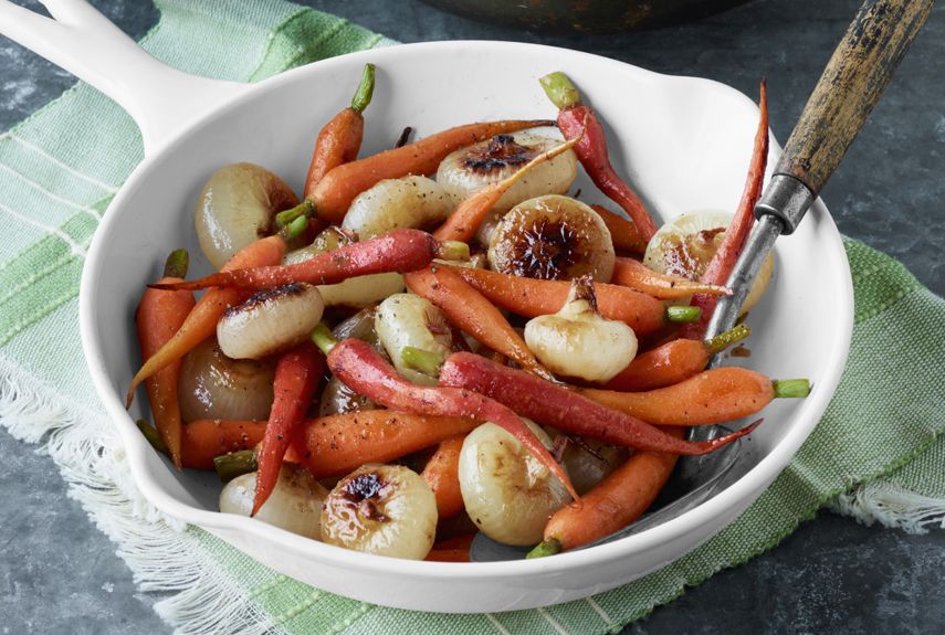 Roasted Carrots and Cippolini Onions