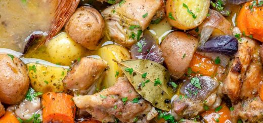 Red Wine Chicken Stew with Root Vegetables