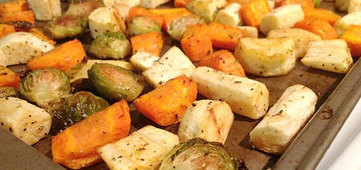 Roasted Potatoes, Carrots, Parsnips, and Brussels Sprouts