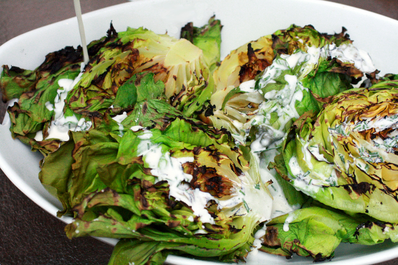 Grilled Butter Lettuce