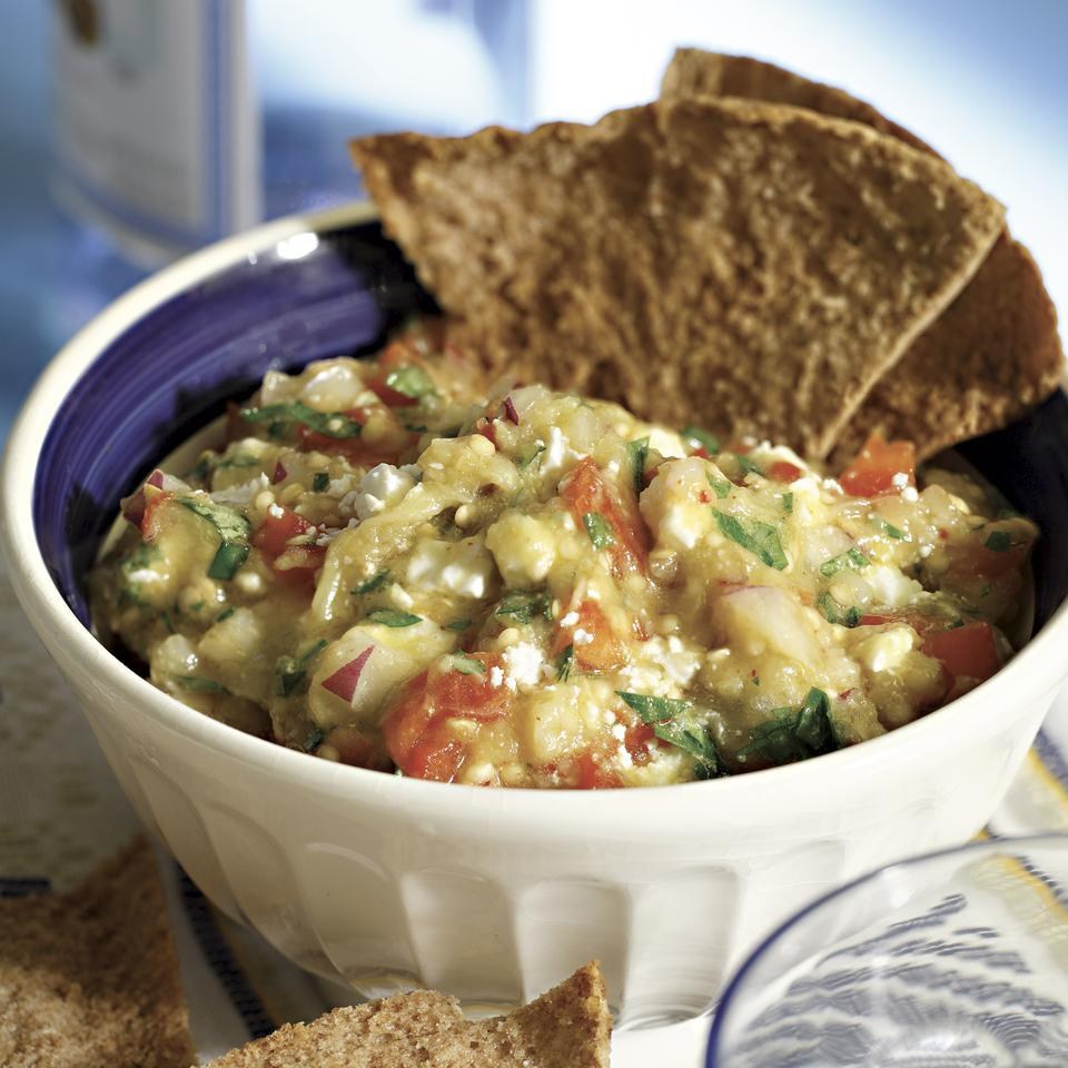 Roasted Eggplant and Feta Dip