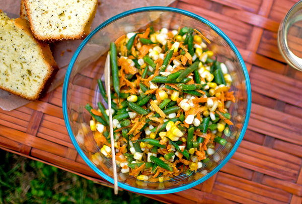 Green Bean, Corn, and Carrot Salad