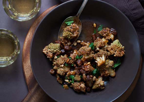 Romanesco Cauliflower in Spicy Tomato Sauce