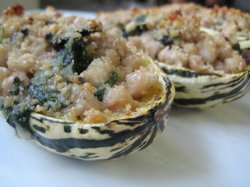 Stuffed delicata squash