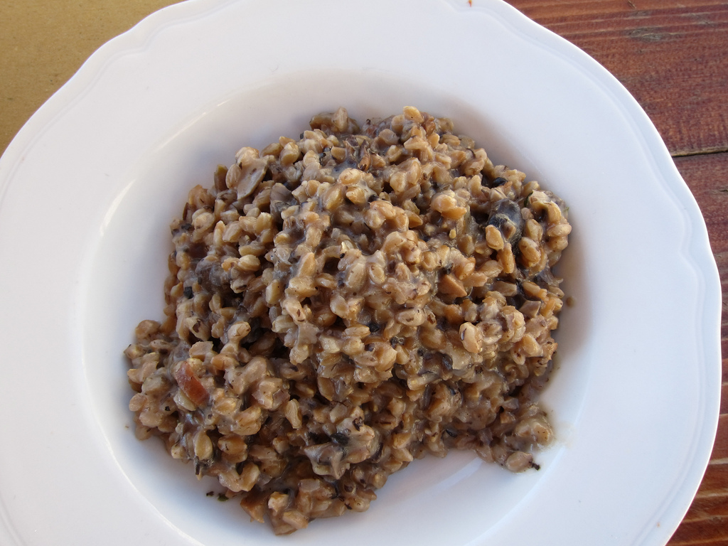 Farro Salad with Eggplant