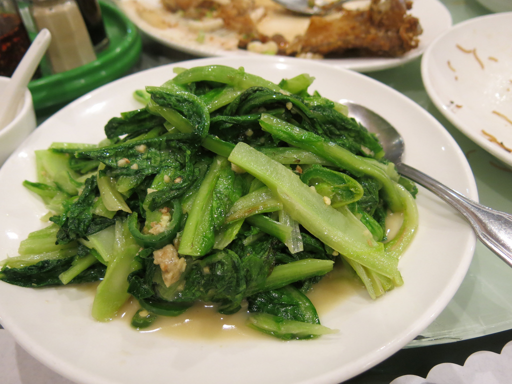 Stewed Escarole with Feta