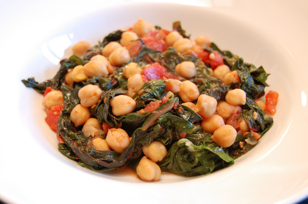 Swiss Chard with Garbanzo Beans and Tomatoes – Westfield Area CSA