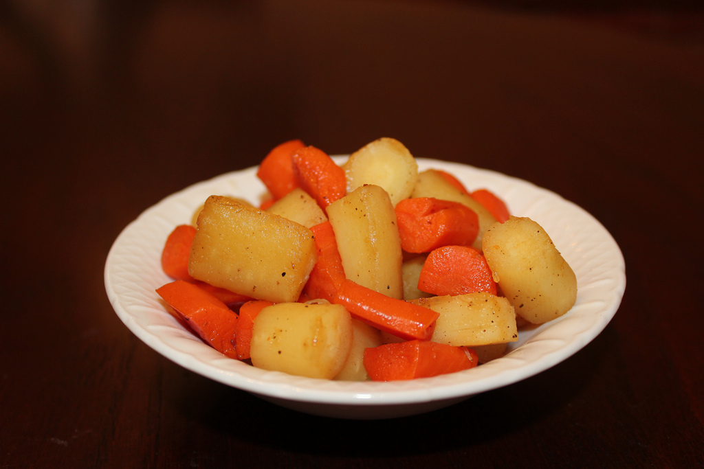 Parsnip and Carrot Dice