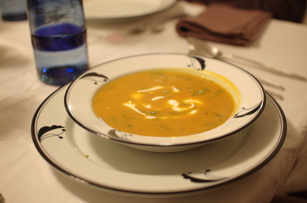 Curried Acorn Squash and Apple Soup