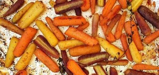 Honey Roasted Rainbow Carrots