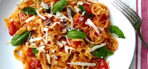 Spaghetti Squash with Tomatoes and Basil