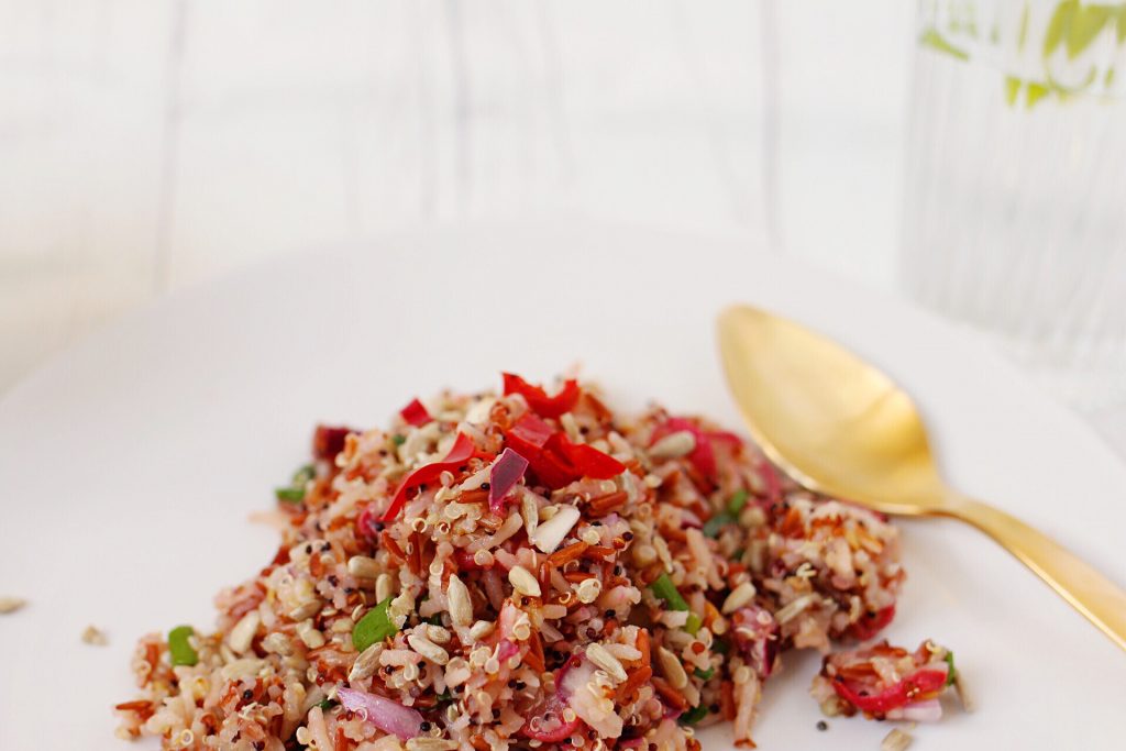 Baked Radish Quinoa Salad