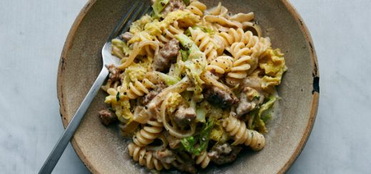Pasta Sauce with Cabbage and Sausage